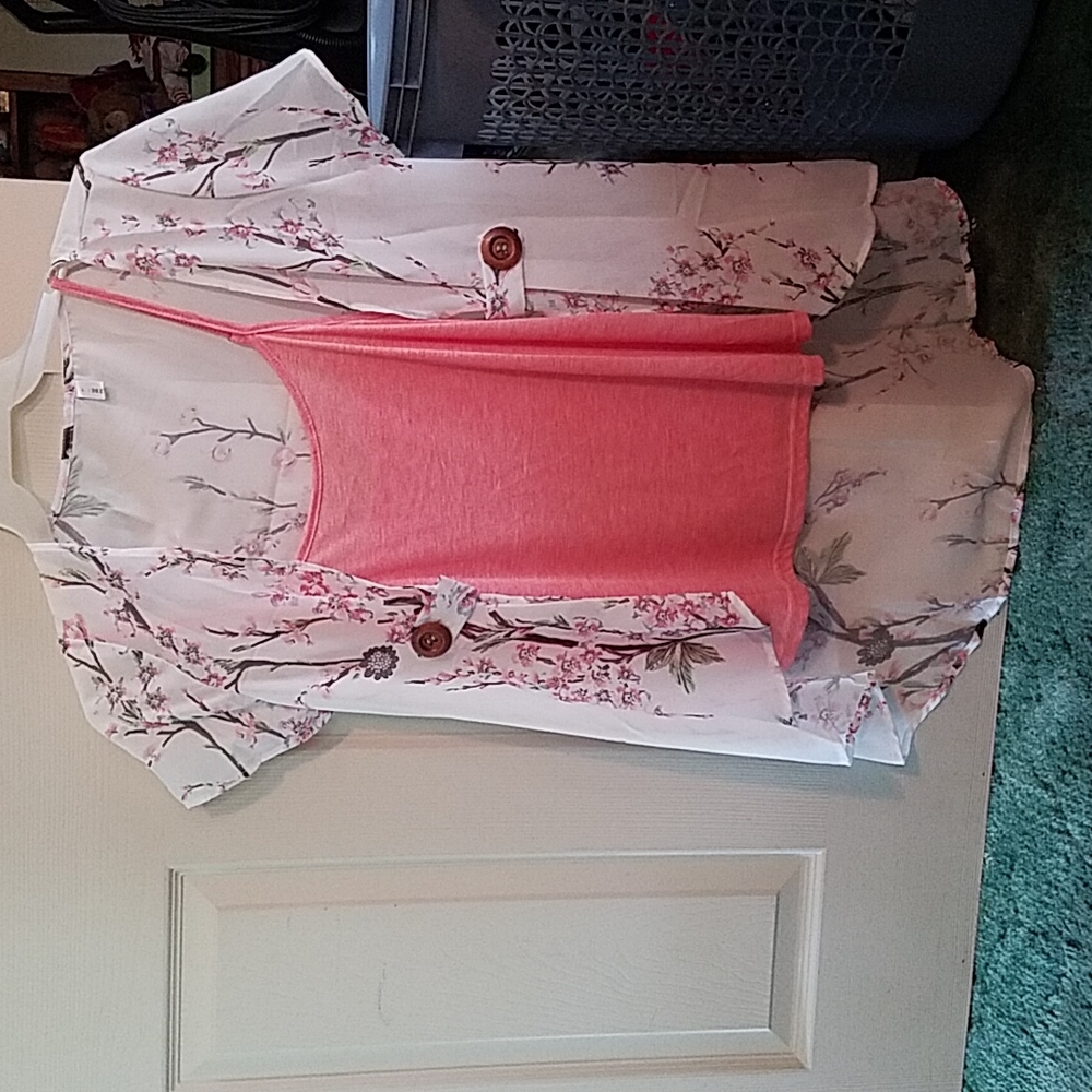 Dress lily peach blossom camisole set